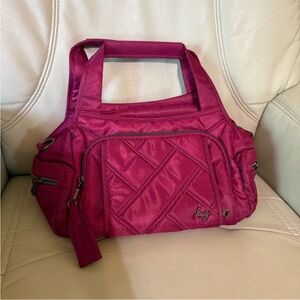Lug Rumble Tote/Bag “Raspberry”. NWOT